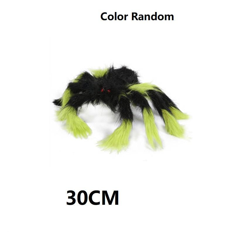 Гигантская имитация плюшевого паука, украшение, очень большой паук, реквизит для украшения, вечеринка, розыгрыш в помещении, плюшевый паук, украшение на Хэллоуин