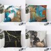 Nordic Fashion Gold Marble Printed Cushion Cover Decorative Pillowcase Printed Living Room Bedroom Sofa Home Decor Car Decor
