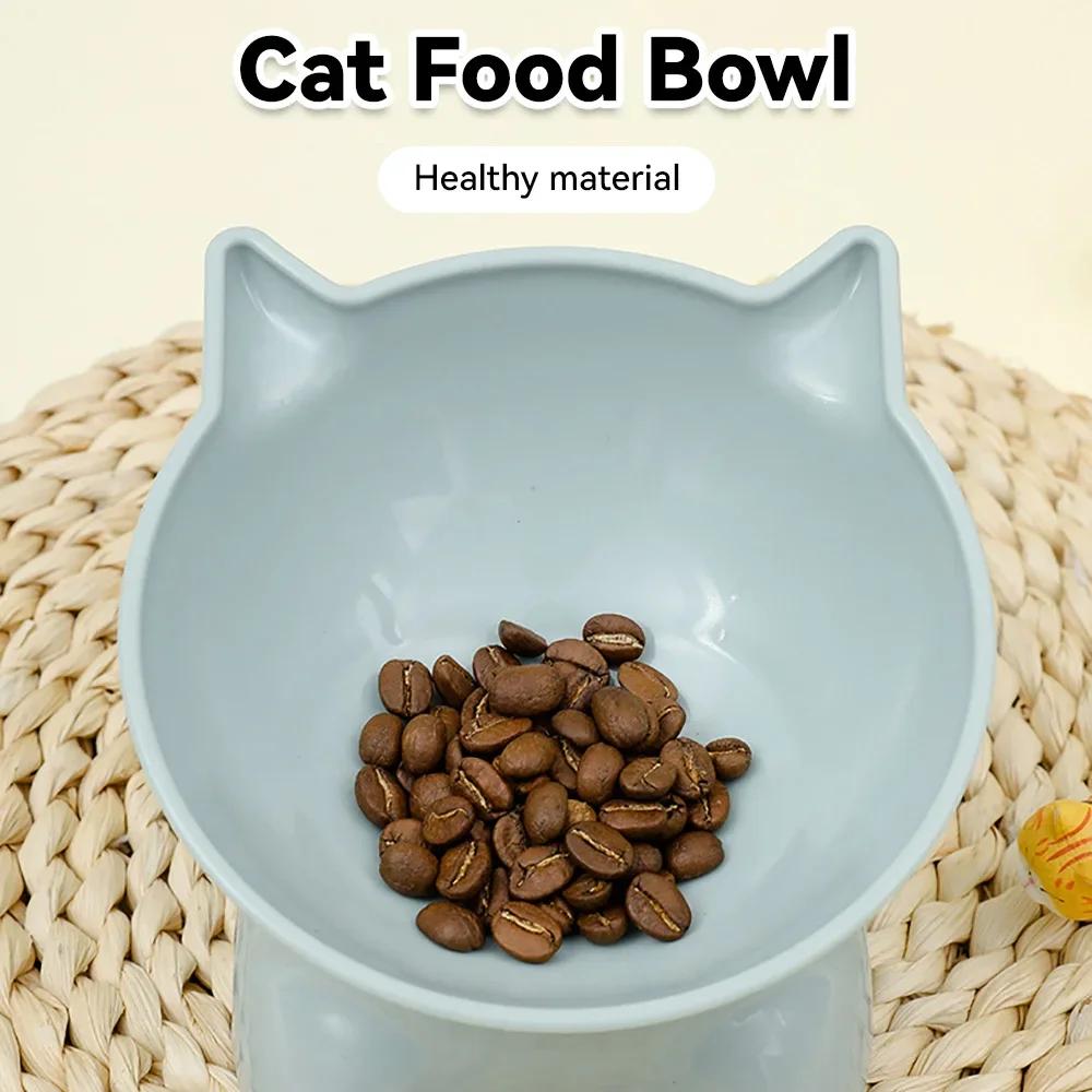 1 шт. миска для домашних животных в скандинавском стиле с кросс-бордером, защищающая шею и позвоночник, на коленях, высокая, пластиковая, бинауральная, для кошек и собак, волна