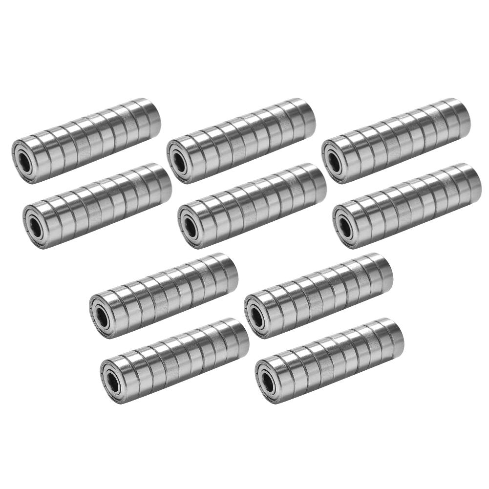 60-100PCS 608ZZ Ball Bearings Carbon Steel Single Row ABEC-7 Deep Groove Miniature Bearings Replacement Skateboard Scooter Parts