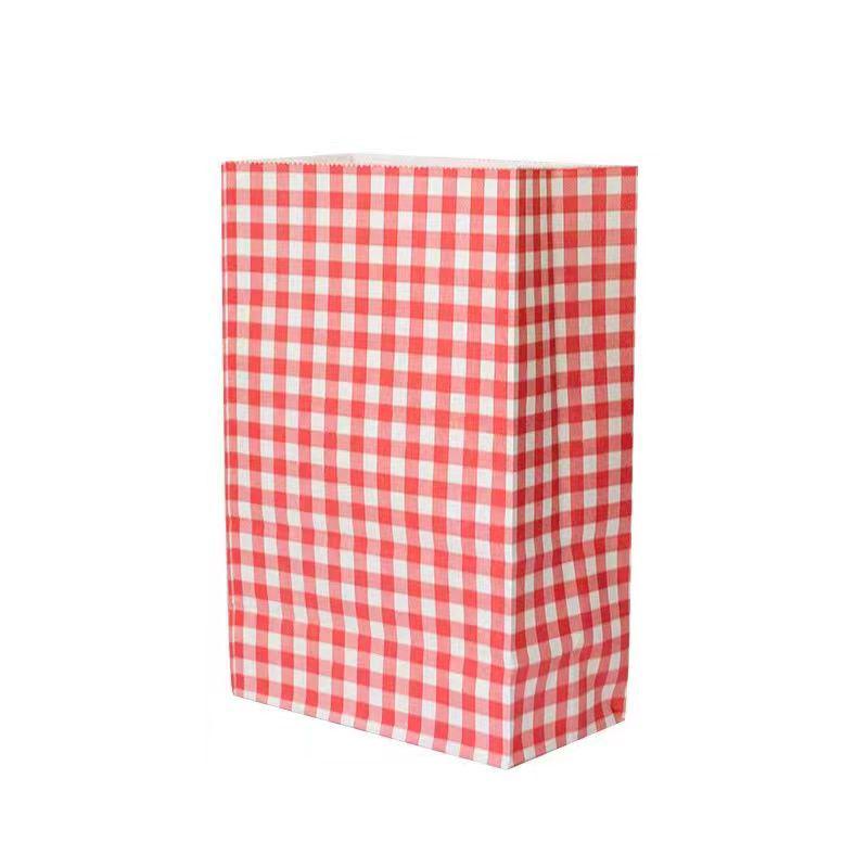 Корейский стиль цветной клетчатый крафт-мешок для свадебного подарка
