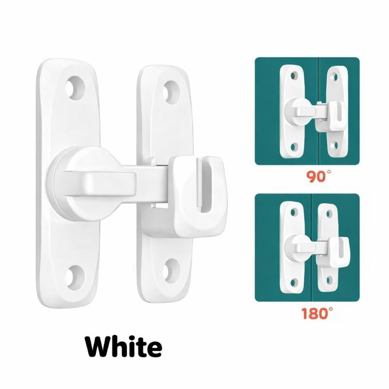90/180 Degree Barn Door Lock,Left & Right Universal Flip Door Locks,Anti-theft Door Buckle,Gate Latch Hardware for Home Security