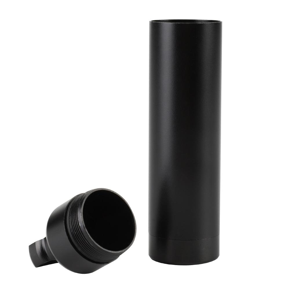 Waterproof Aluminum Alloy Pill Bottle Medicine Container Holder for Outdoor Survival