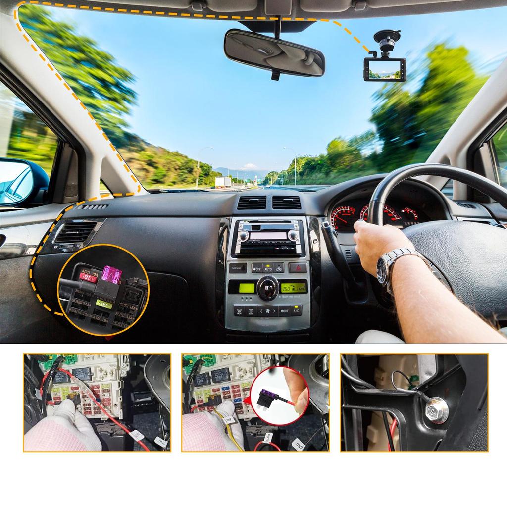 Регулируемое напряжение Автомобильное зарядное устройство с таймлапс видеорегистратором и цифровым дисплеем