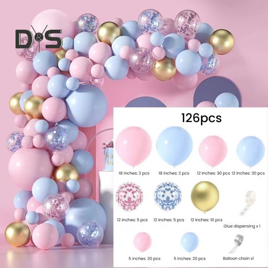 Комплект для гирлянды из воздушных шаров, набор латексных шаров для дня рождения, выпускного, детского душа, свадебного украшения