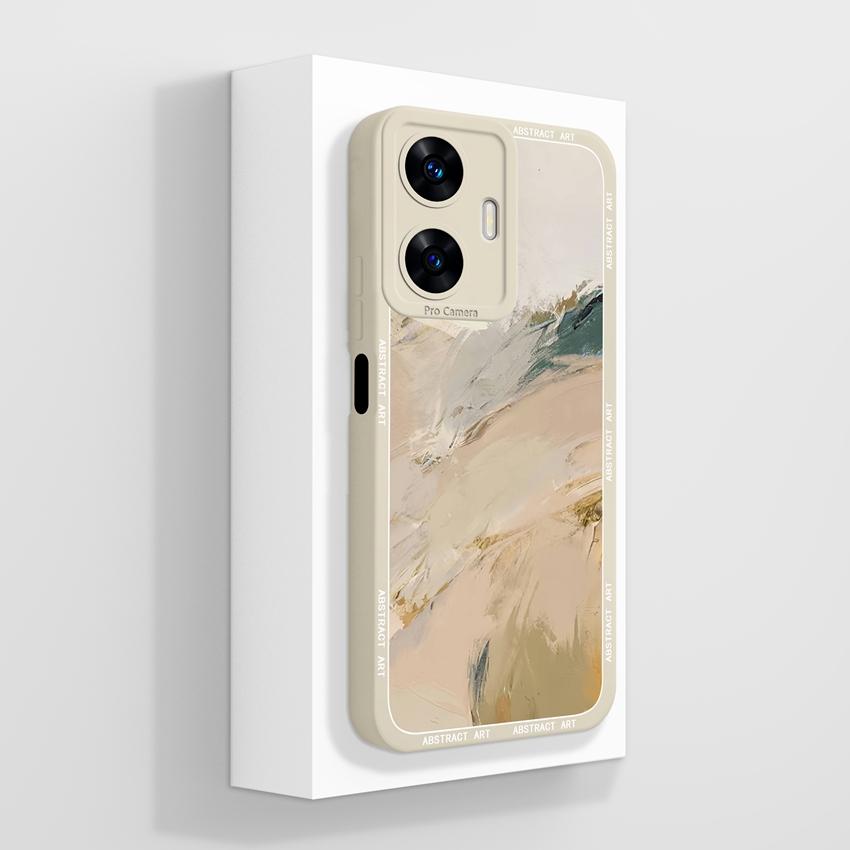 Красивые чехлы для телефона в форме сердца любви для Realme C55 C35 C25 C20 C15 C11 C21Y C25Y Мягкий жидкий силиконовый бампер Противоударный защитный чехол для Realme Casing