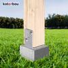 KOTARBAU® Base de Poteau U à Visser, 90 мм, оцинкованное серебром, с покрытием Chaud La Solution Excellente для крепления различных элементов