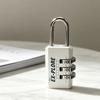 Electroplated Steel Shackle Code Lock Compact Lightweight Password Lock  Toolbox