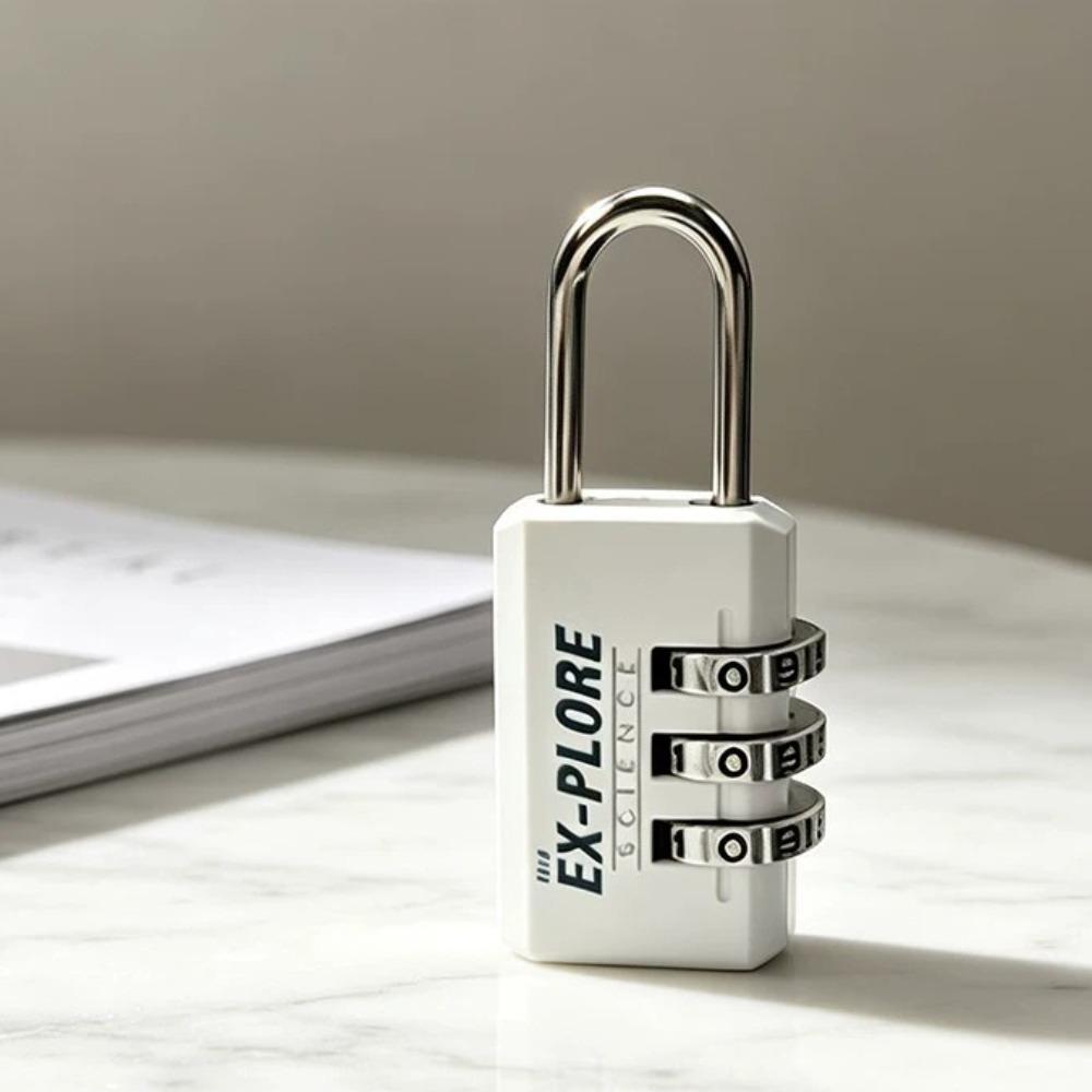 Electroplated Steel Shackle Code Lock Compact Lightweight Password Lock  Toolbox