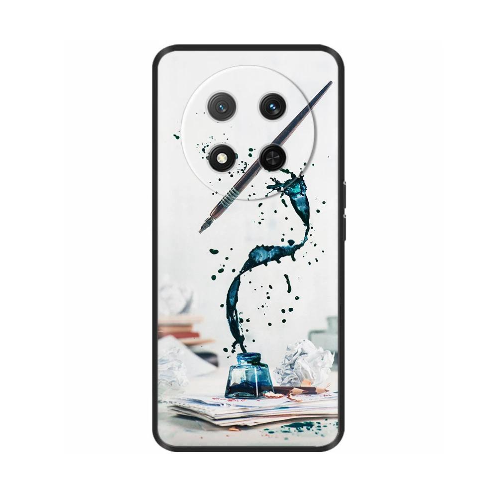 Чехол для Honor Magic7 Lite 5G Цветочный Мягкий Силиконовый Чехол Для Coque Honor Magic7 Lite Чехол Magic 7 Чехол для Телефона Magic7 Pro