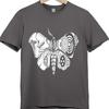 Steampunk Skull Moth TShirt Gothic Punk Tee Alternative Rock Biker Top New