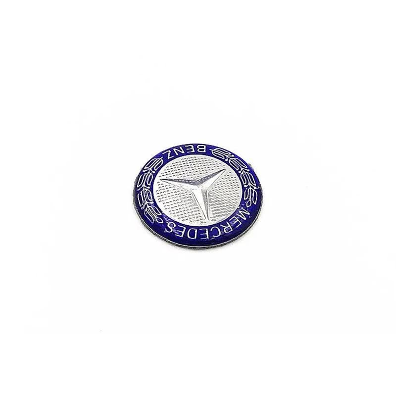 XDFMN1 Hot 2026 New For Benz 29mm Logo Car Multimedia Knob Emblem Badge Stickers For Mercedes Benz AMG W124 W140 W163 W203 W204 W205 GL