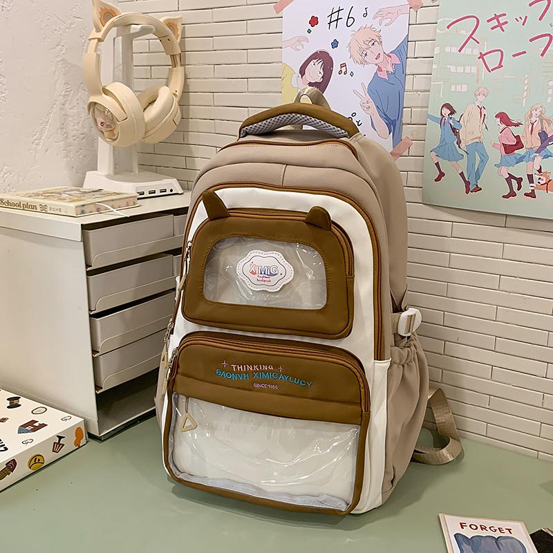 Большая вместимость школьного рюкзака для женщин, рюкзак для учащихся средней школы