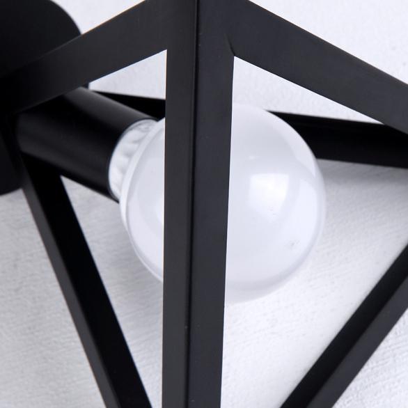 Треугольный железный потолочный светильник Ретро потолочный светильник Кухня Ресторан Кафе Гостиная Коридор