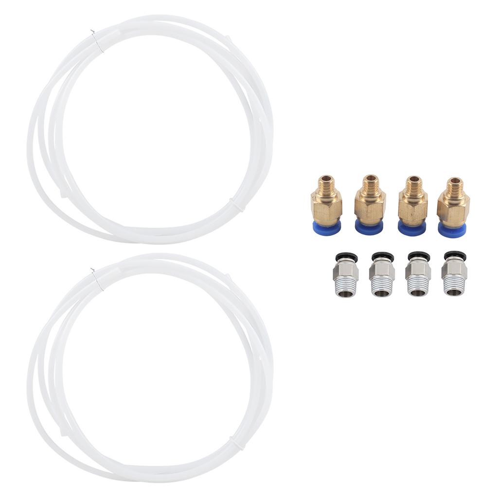 2*PTFE PTEE трубка 4*PC4 M6 быстроразъемный фитинг+4*PC4 M10 прямой пневматический фитинг Push