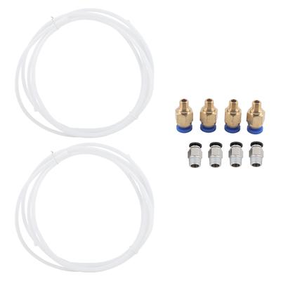 2*PTFE PTEE трубка 4*PC4 M6 быстроразъемный фитинг+4*PC4 M10 прямой пневматический фитинг Push