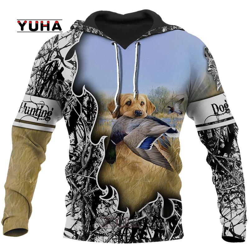 Охотничья мода деревенский мужчина / девушка охотник утка охота животное камуфляж татуировка пуловер спортивный костюм толстовки мужчины / женщины 3Dpri