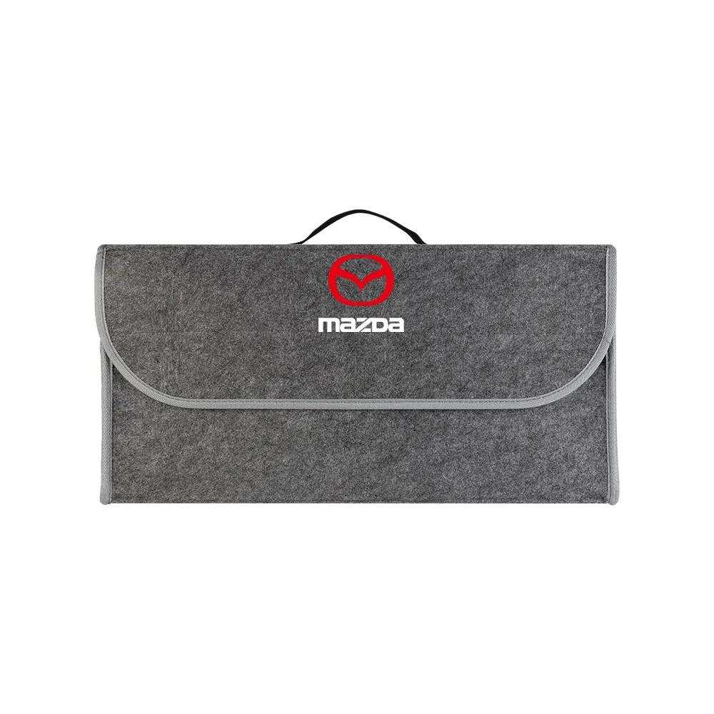 2025 Горячая Складная Коробка-Органайзер для Багажника Автомобиля из Войлока Сумка для Порядка в Багажнике для mazda Axela Atenza CX-3 CX-5 CX-8 M