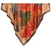 Literary Style Niche Plant Painting Pattern Square Scarf Fashion Trend Shawl Scarf