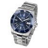 EPOS Men's 3504BL Automatic Diver's Watch, 500m Water Resistant, Ceramic Bezel, Silver