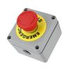 Switch Box 1 Button Emergency Stop Control Operation Box IP66 Dustproof Waterproof 80x75x6080x75x60