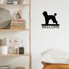 Poodle Dog Welcome Sign - 12 Inch Wide Metal Wall Art Storage Rack, Charming Décor for Poodle Lovers and Home Entrances