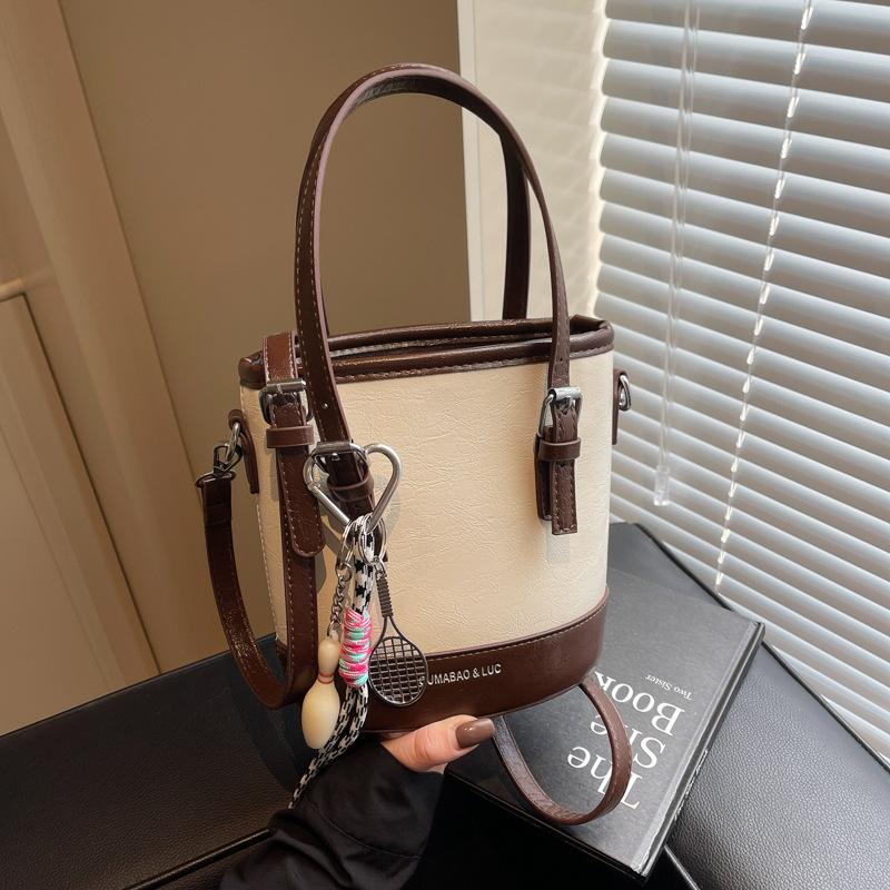 Contrasting Color Bag Women's New Fashion Versatile Shoulder Bag Handbag