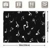 1 piece of Bobo-style music note background fabric, made of polyester, suitable for wedding and general decoration purposes