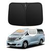 Toyota Alphard Vellfire Windshield Sunshade UV No Suction Cups Light Summer UV Easy Installation and Includes Storage Bag [Enhanced Edition] (20