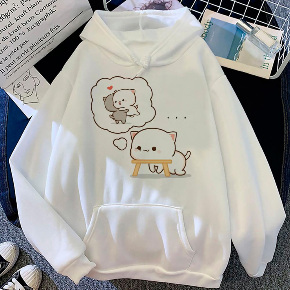 Толстовки Bubu Dudu, женские толстовки унисекс Kawaii, эстетичная уличная одежда 2023, женские японские толстовки