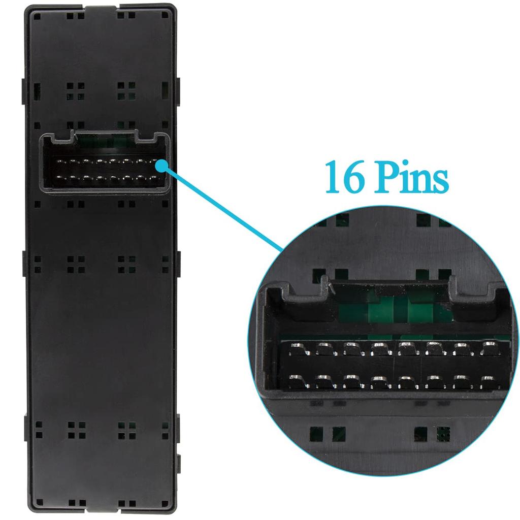 Master Power Window Switch Button Fits Sorento R SX LX EX 2010-2014, Driver Side Front Left Power Electric Window Control Switch 93570-2P100VA