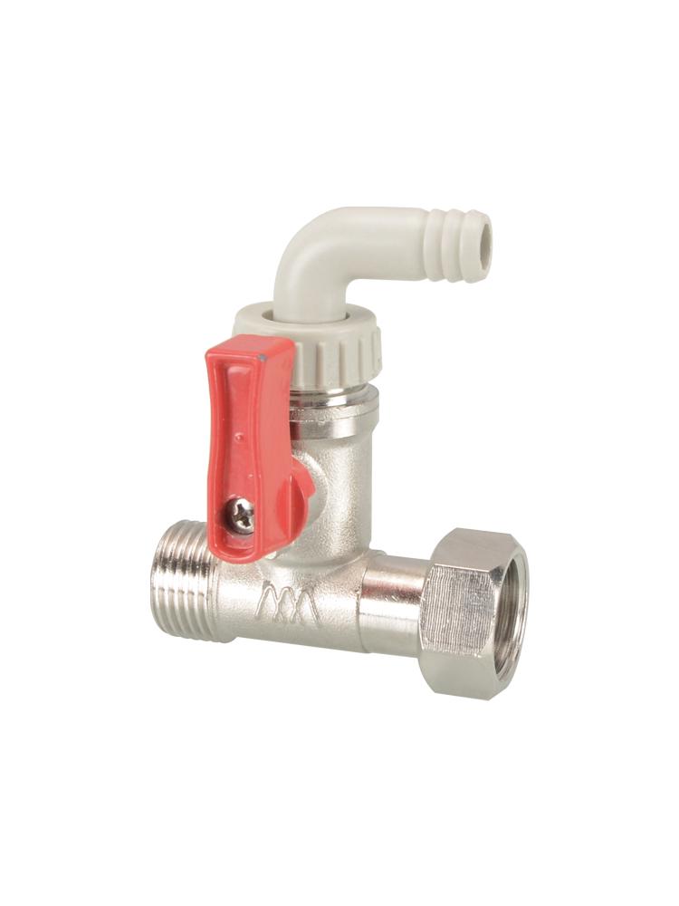 Brass Water Heater Blow-Off and Drain Valve with Thickened 4-Point Joint for Descaling and Cleaning