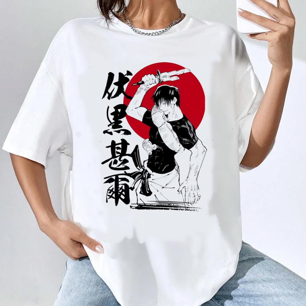 Jujutsu Kaisen ФУСИГУРО ТОДЗИ Печатная Футболка Унисекс и Женская Футболка Унисекс Топ Спортивная Футболка Унисекс Футболка Харадзюку Y2K Футболка