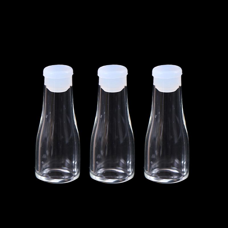 3шт 1: 12 Кукольный домик Миниатюра Стеклянная Бутылка Кухня Гостиная Аксессуары