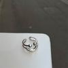 Новое кольцо серебряного цвета в форме улыбки для женщин, девушек, Y2K, из нержавеющей стали, с регулируемым размером, модная бижутерия, подарки для друзей