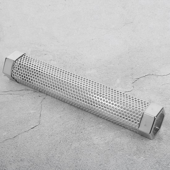 12-дюймовая трубка для копчения из нержавеющей стали, шестигранная трубка для копчения с крючком для щетки