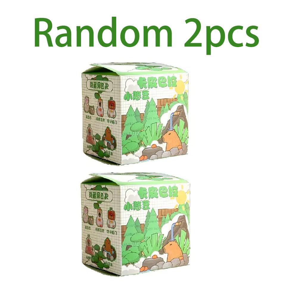 Capybara Figure Blind Box Simulation Capibara Kawaii Anime Animals Figures Doll Children Birthday Christmas Gift