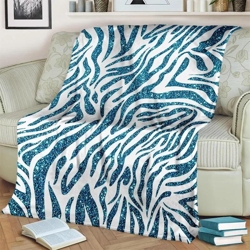 Одеяло HD с цветным 3D узором в полоску зебры, мягкое одеяло для дома, спальни, кровати, дивана, пикника, путешествия, офиса, одеяло, детское одеяло