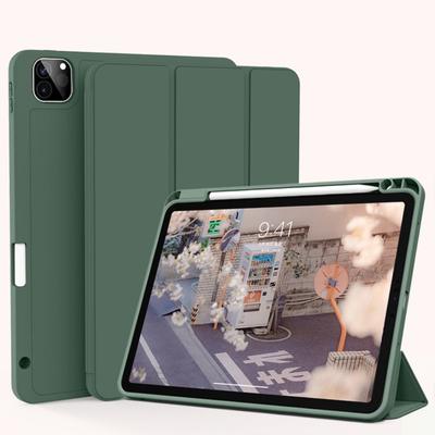 Чехол для iPad 10,2 дюйма, 3-складной, мягкий чехол с держателем для карандаша для iPad Pro 11 Air 4 5, защитный чехол