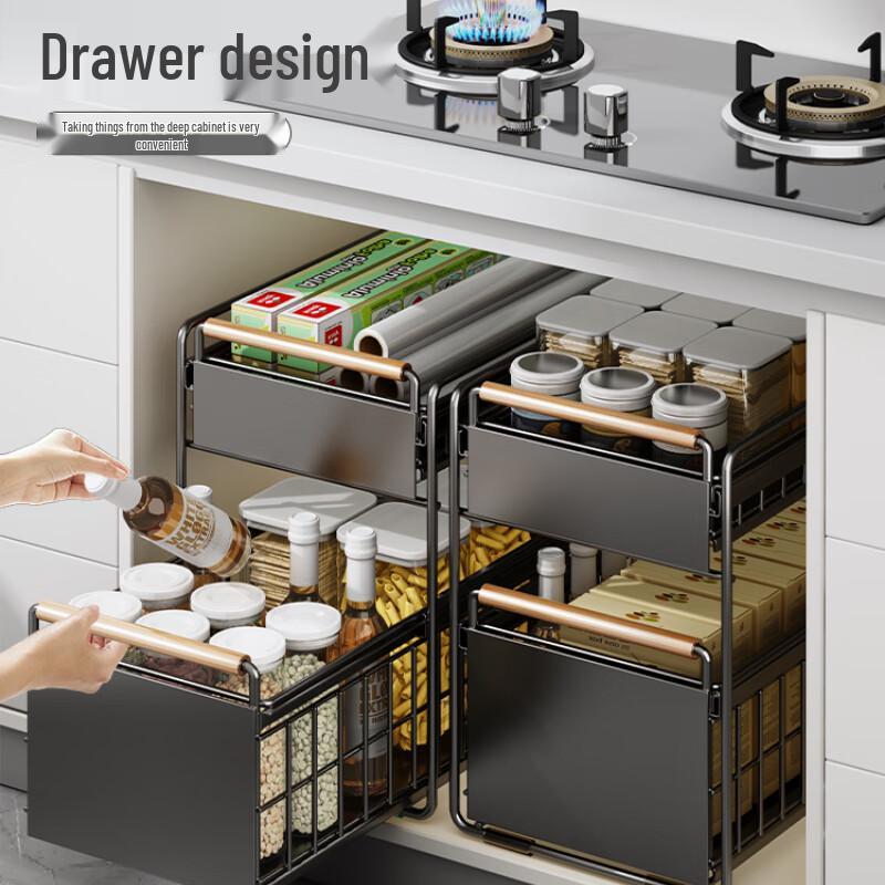 Under-Sink Pull-Out Cabinet Organizer
