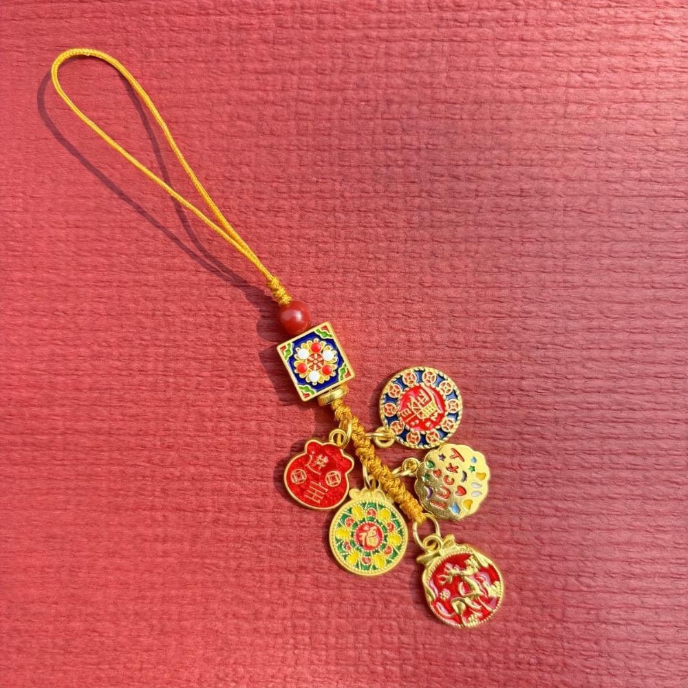 Jewelry Pendant Key Chains Rope Hangings Car Keyring Decoration Chinese Style Keychain  Gift