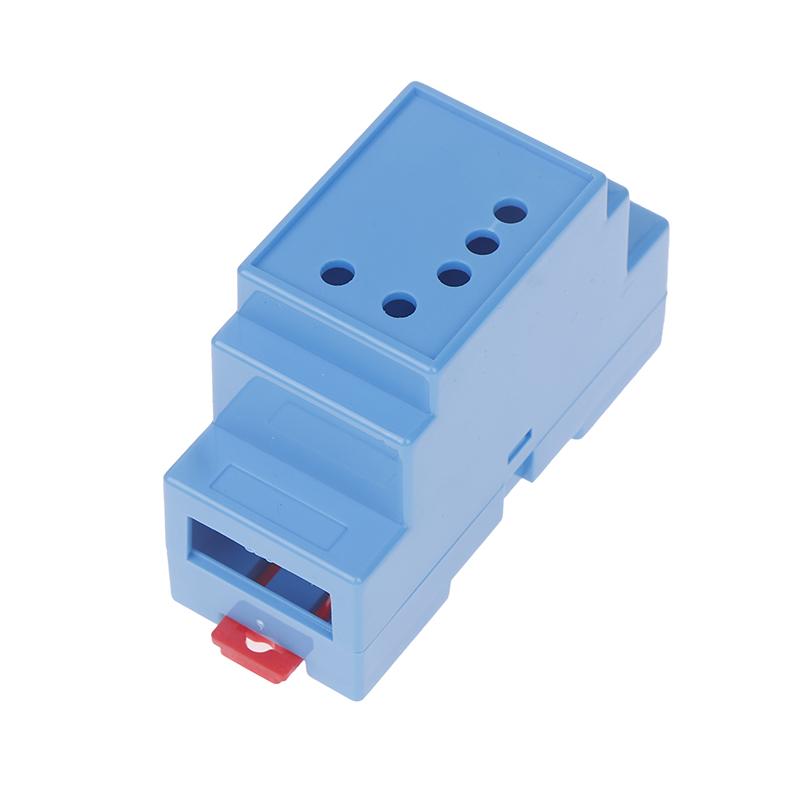 1PC DIN Rail PLC Junction Box Plastic Electronics Box Project Case 4Colors 88x37x59mm 35-Rail Mounting Instrument Housing