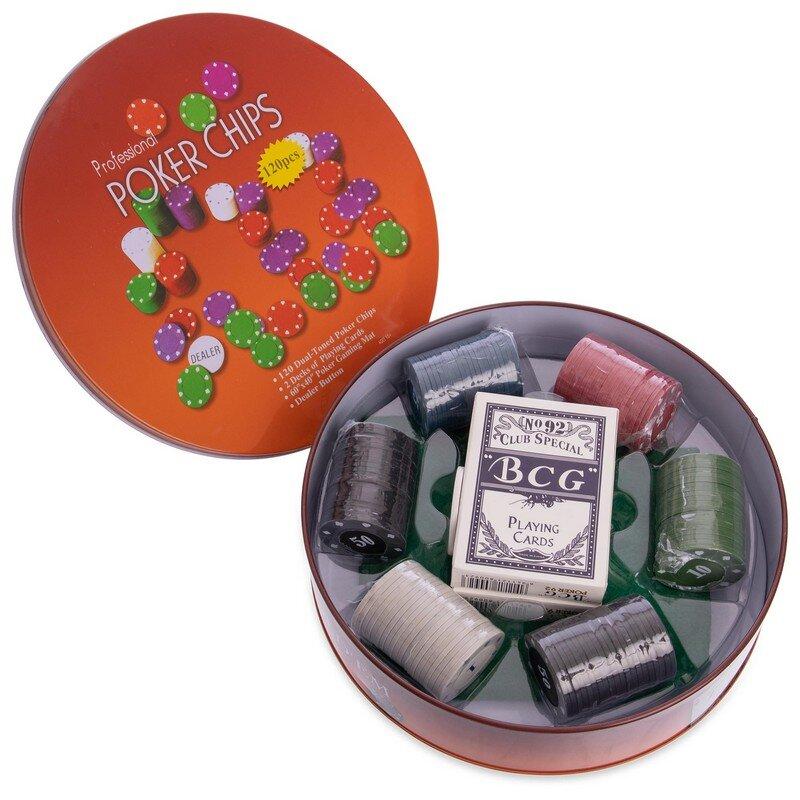 Настольная игра покер, набор для покера IG-6617 120 фишек