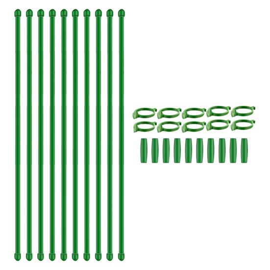 Plant Stakes with Clips Extendable Orchid Support Stake Gardening Plant