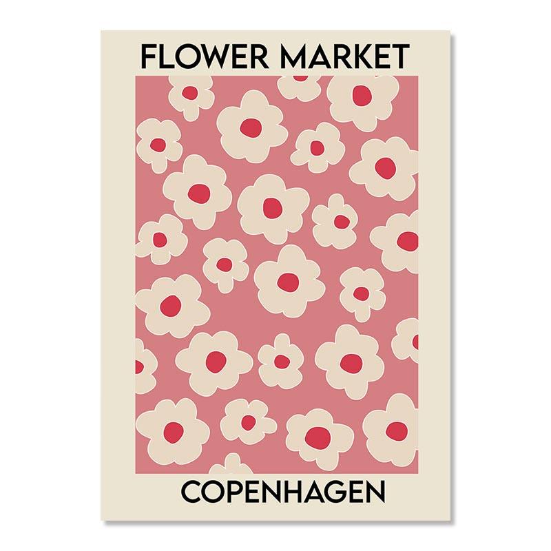 Abstract Flower Market Art Canvas Poster Aesthetic Matisse Painting Retro Floral Print Nordic Wall Picture for Living Room Decor