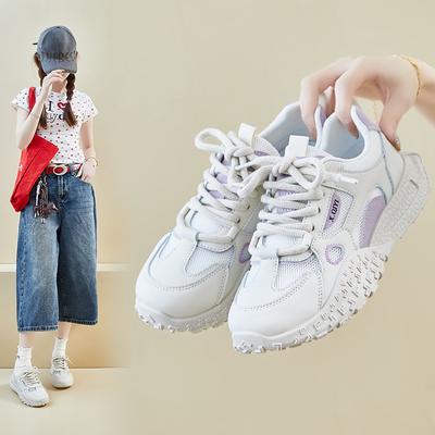 Новые женские туфли для папы, летние, студенческие, спортивные, для бега, отдыха, сетчатые, дышащие