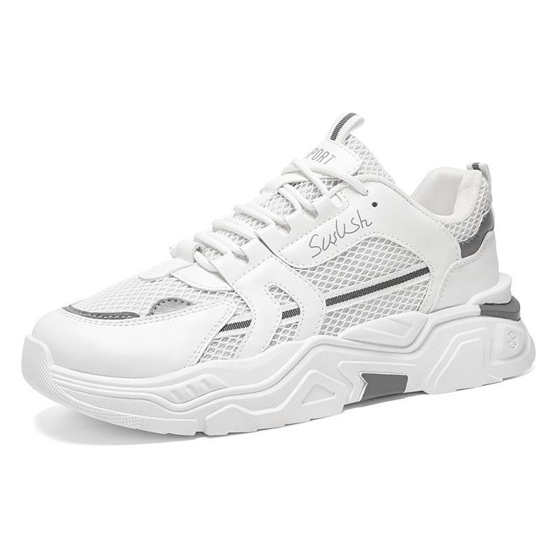 Мужские модные дышащие кроссовки из сетки - Универсальная повседневная обувь для папы, увеличивающая рост