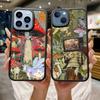 Мультяшная коллажная арт-работа с грибами для iPhone 17 16 Pro Max Air 13 12 Mini 14 15 Plus 11 Задняя крышка из ПК+ТПУ