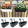 Iron Hanging Flower Pots Weather-Resistant Modern Boho Planter New Wall Mount Window Box