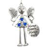 Christmas Tree Alloy Hanging Decoration Girl Love Heart Snowman Reindeer Shape Hanging Ornament Friends